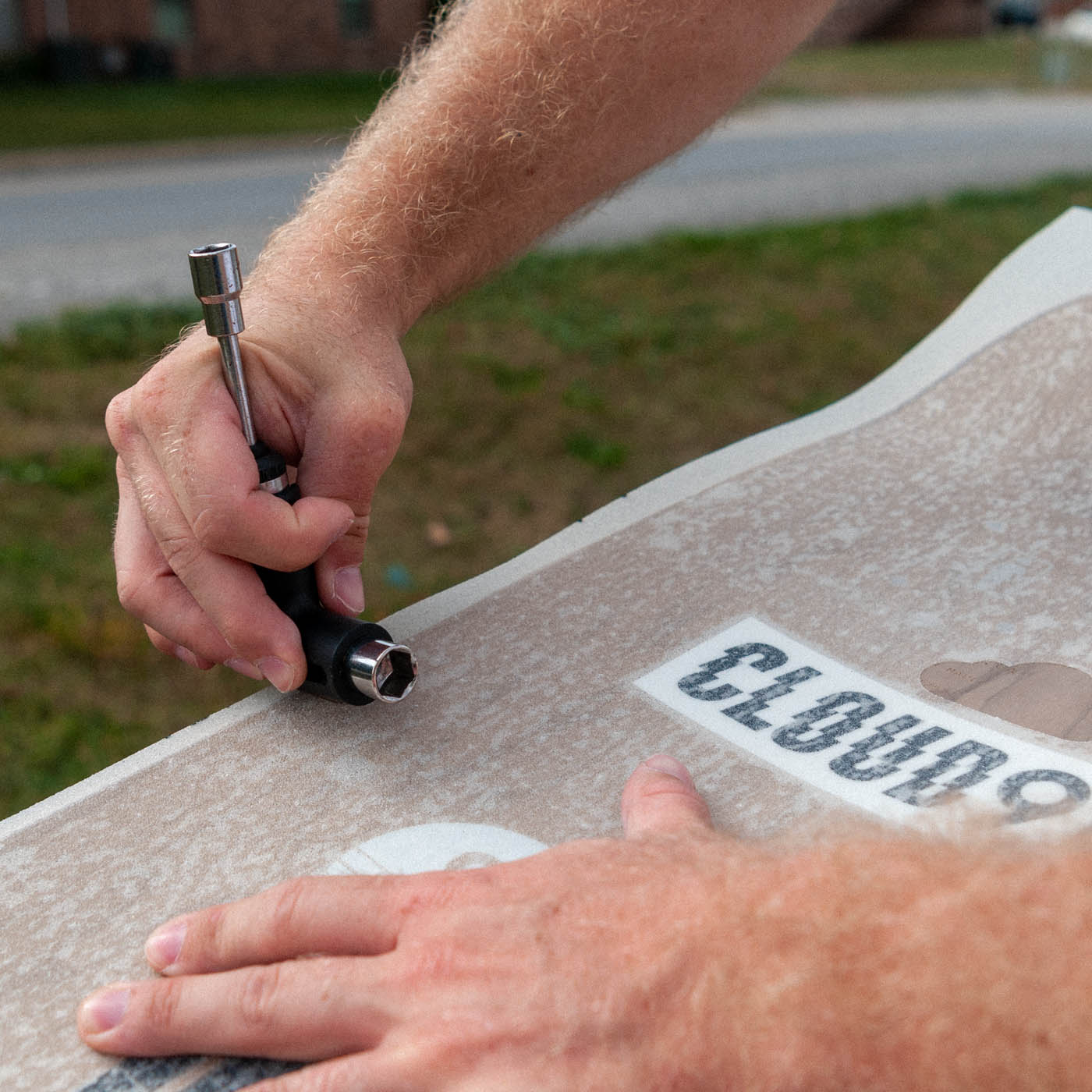 File your grip tape to make it easier to cut.