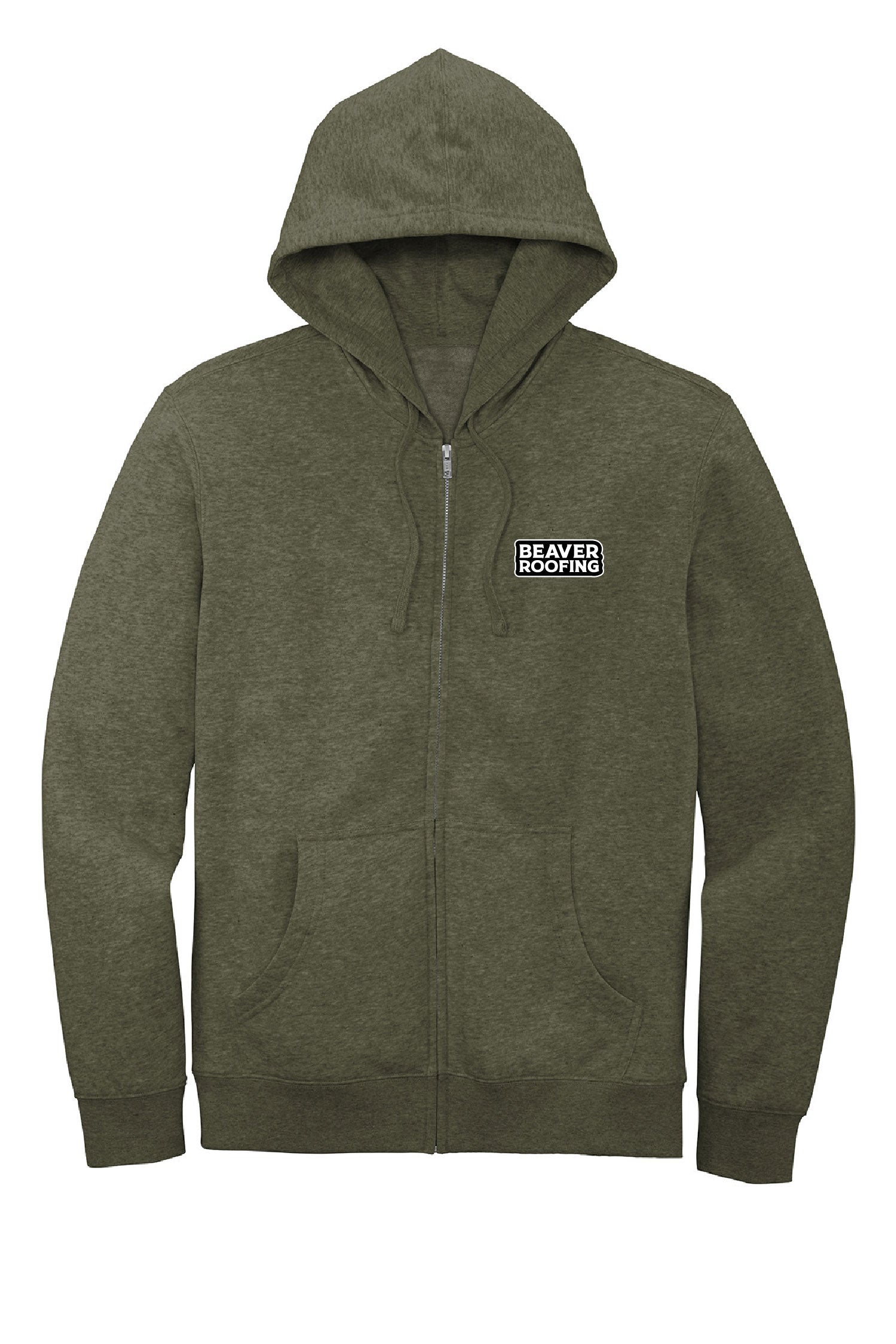 Fleece zip-up hoodie