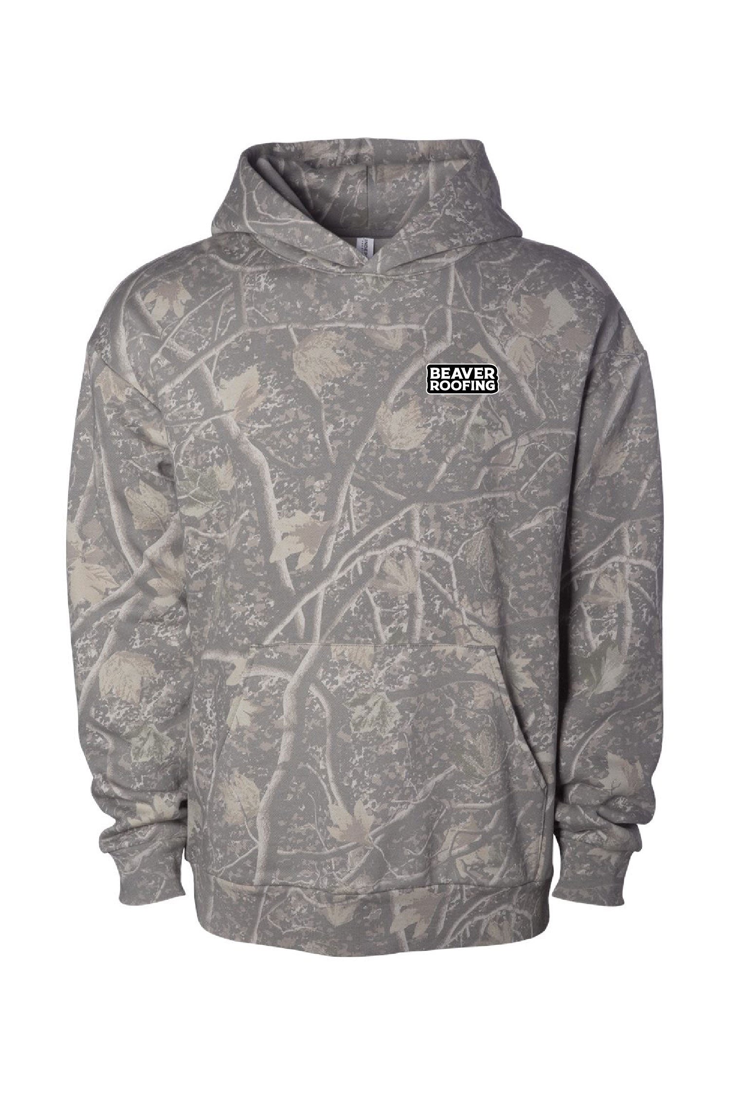 Heavyweight fleece camo hoodie