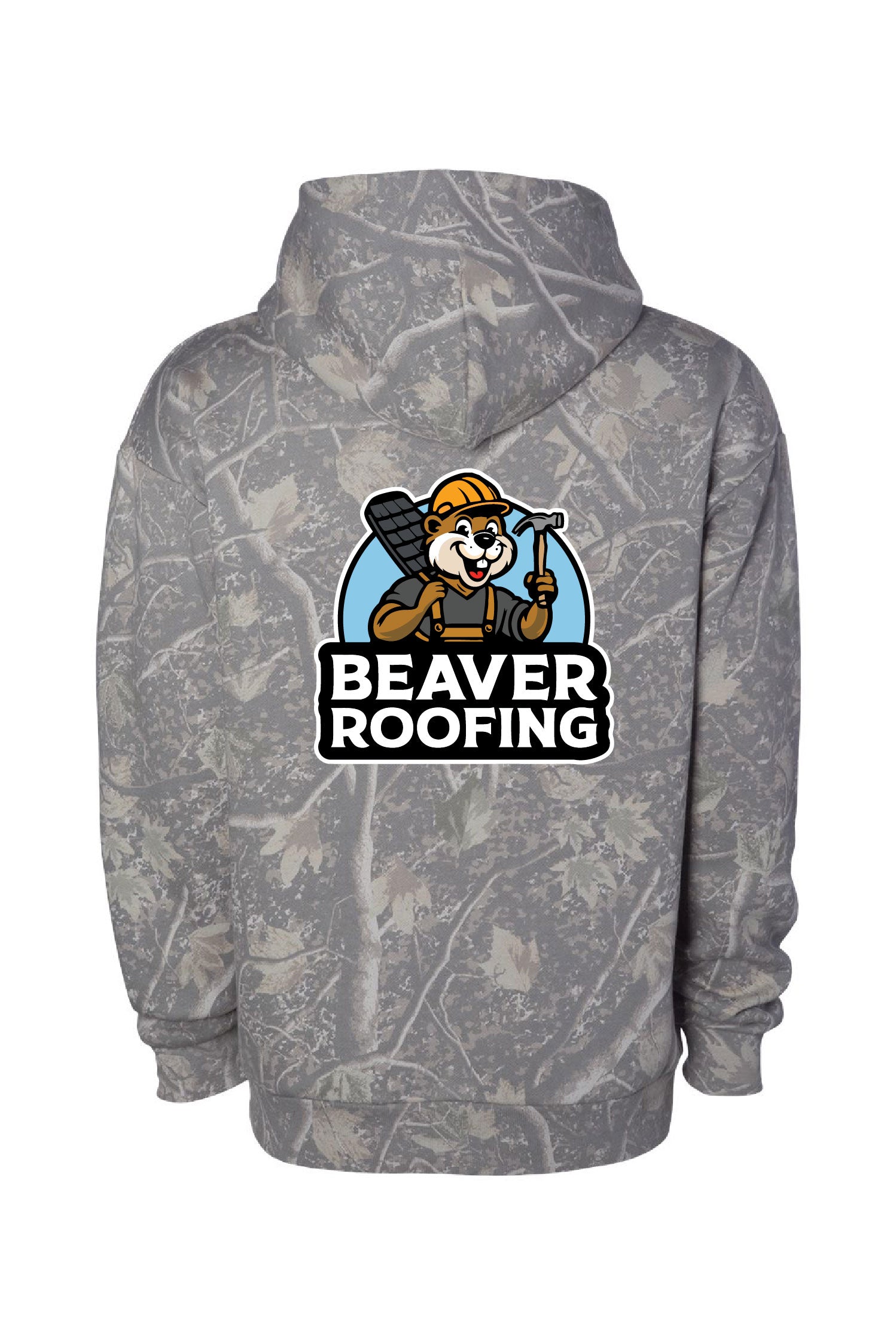Heavyweight fleece camo hoodie