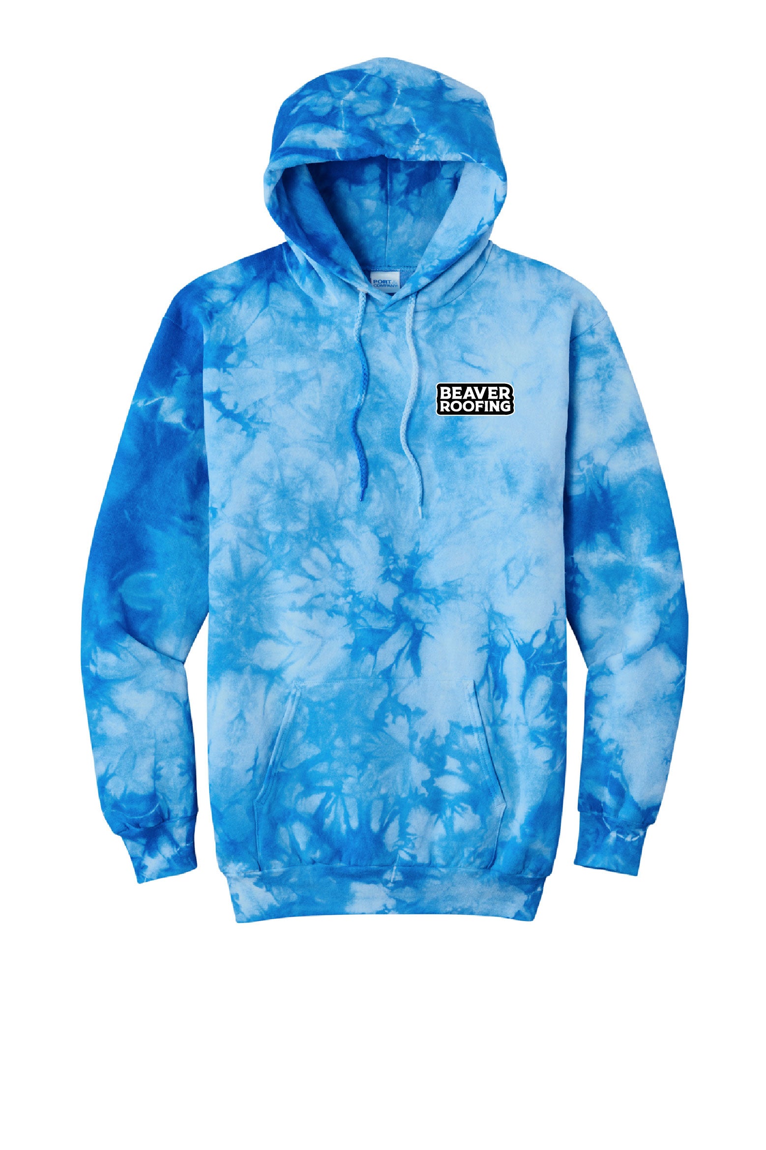 Fleece tie-dye hoodie