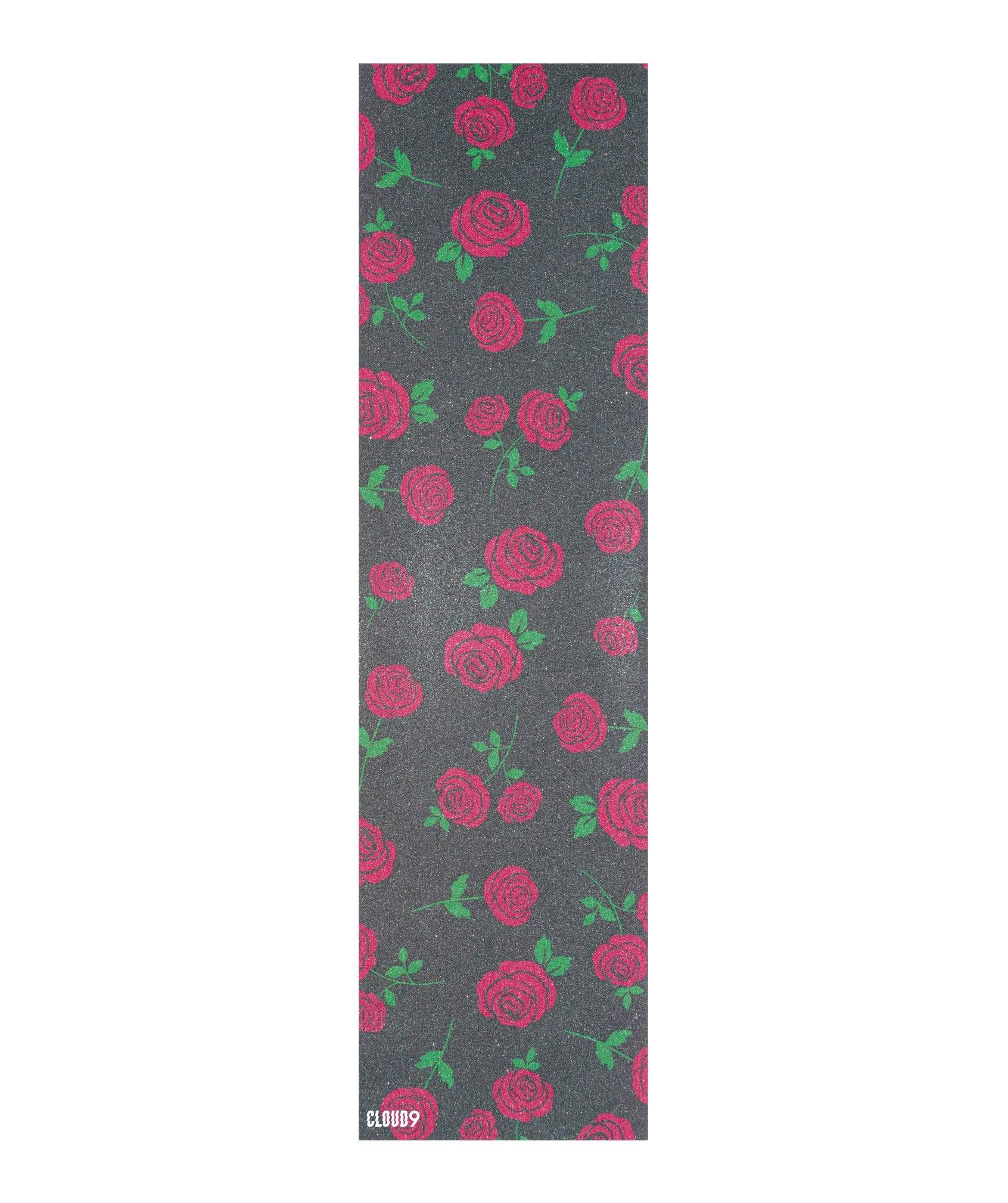 Cloud 9 Griptape Roses Skateboard Grip Tape - Front