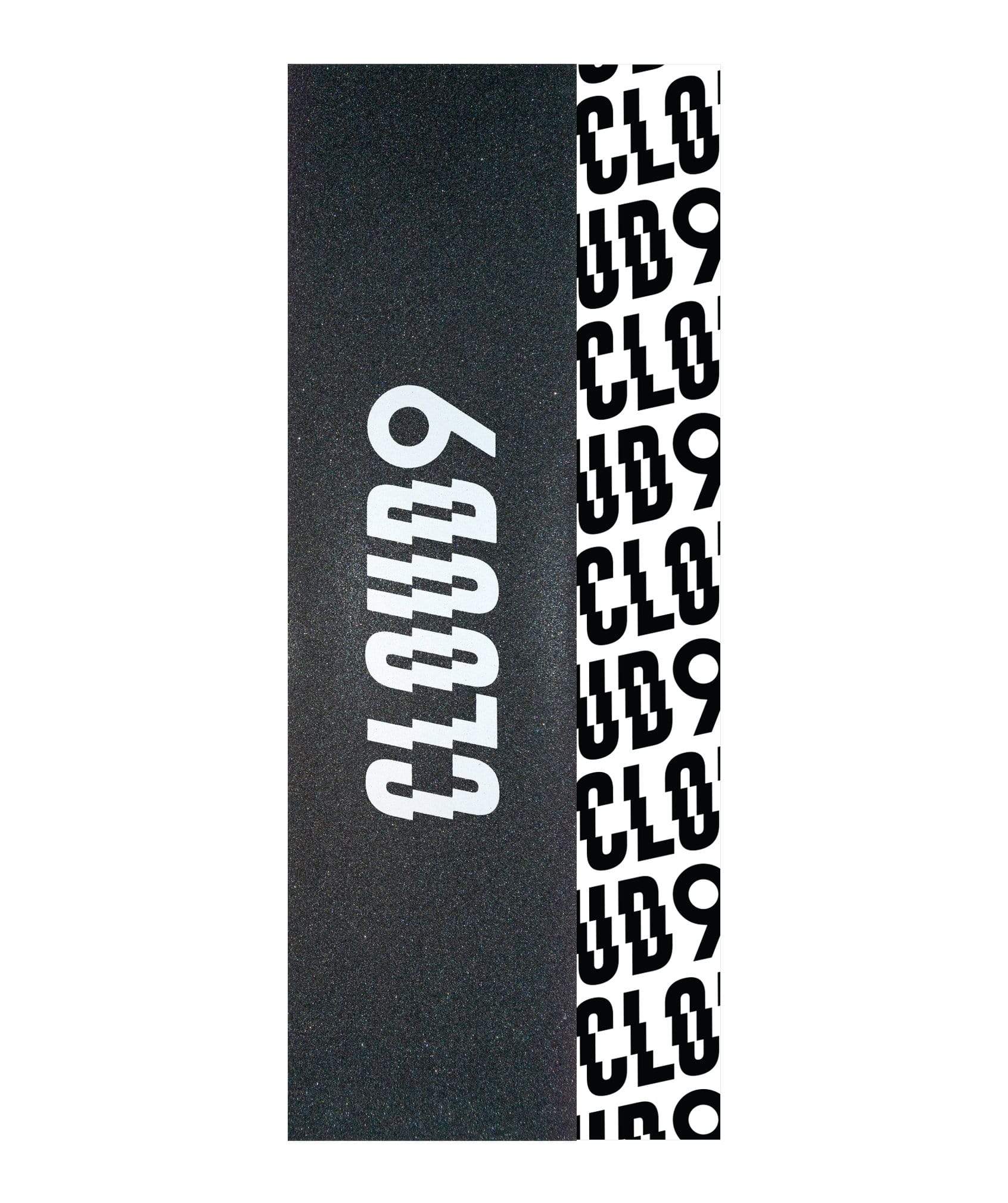 Cloud 9 Griptape White Logo Skateboard Grip Tape - Front & Back